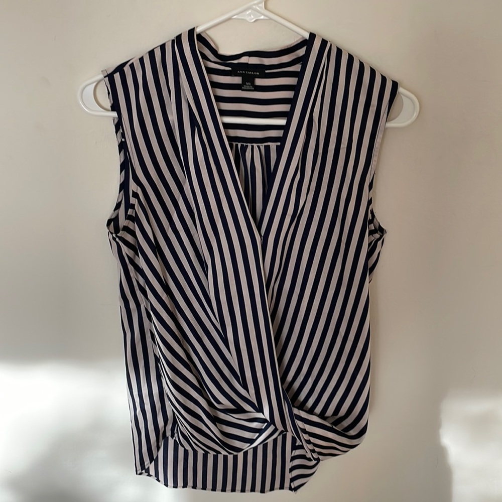 Ann Taylor wrap front top